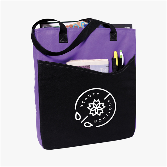 24HR SERVICE TEMPORARILY UNAVAILABLE - 80 GSM Rivers Pocket Convention Tote - 24-Hour Production