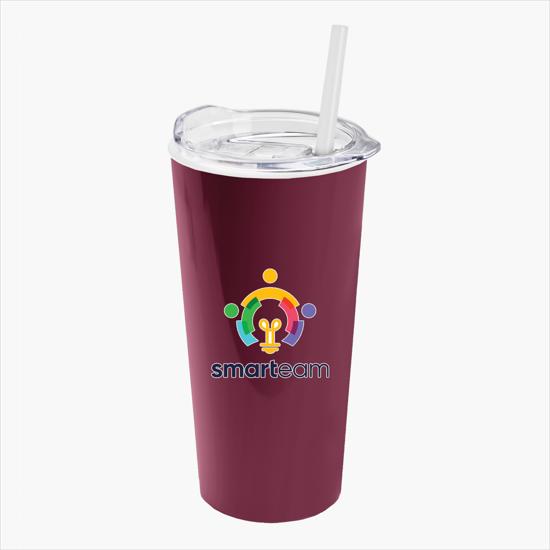 18 oz Road Master Tumbler with Slide Lid and Straw - Full Color