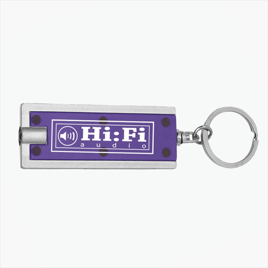Rectangular Flashlight Keychain