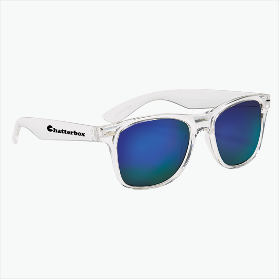 Crystal Mirrored Malibu Sunglasses - 24-Hour Production