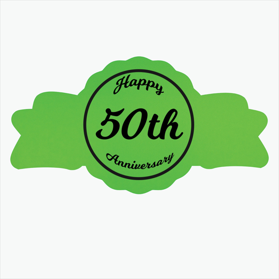 Adhesive Roll Labels - Anniversary Seal - Roll of 1000