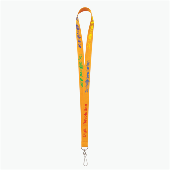 Plan Ahead & Save - 3/4 Economy Poly-Dye Full-Color Printed Lanyard w/J-Hook