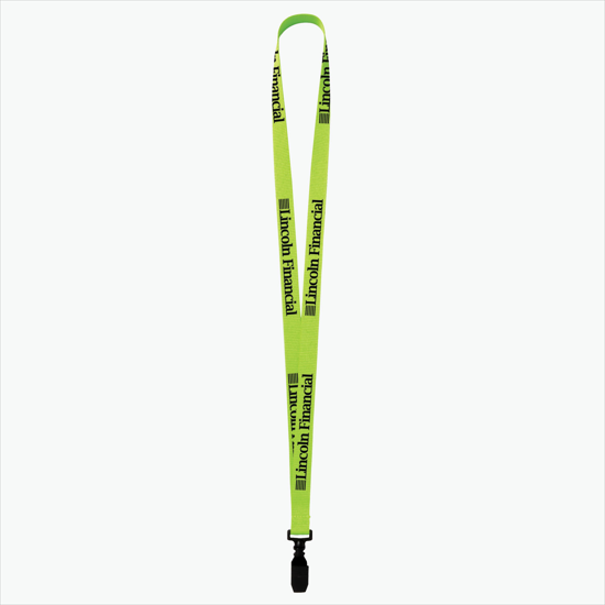 Plan Ahead & Save 5/8 Polyester Lanyard - Plastic Bulldog Clip