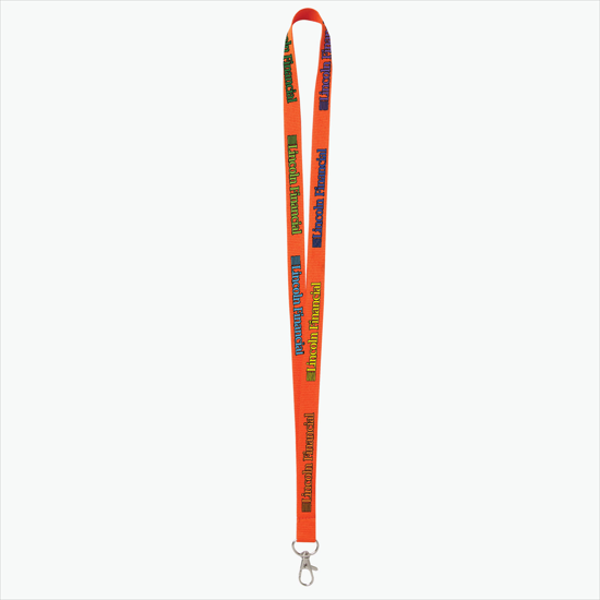 Plan Ahead & Save - 5/8 Economy Poly-Dye Full-Color Printed Lanyard w/Lobster Claw