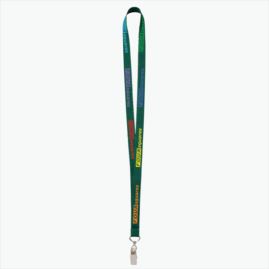 Plan Ahead & Save - 5/8 Economy Poly-Dye Full-Color Printed Lanyard w/Swivel Bulldog Clip