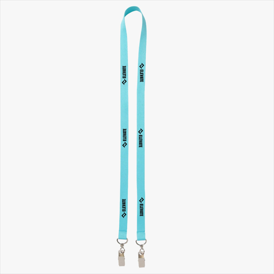 Plan Ahead & Save 5/8 Double-End Polyester Lanyard w/Double Swivel Bulldog Clip