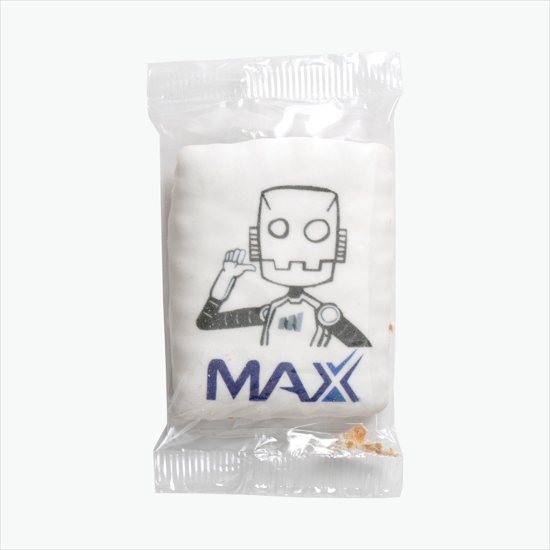 Iced Rectangular Logo Cookie