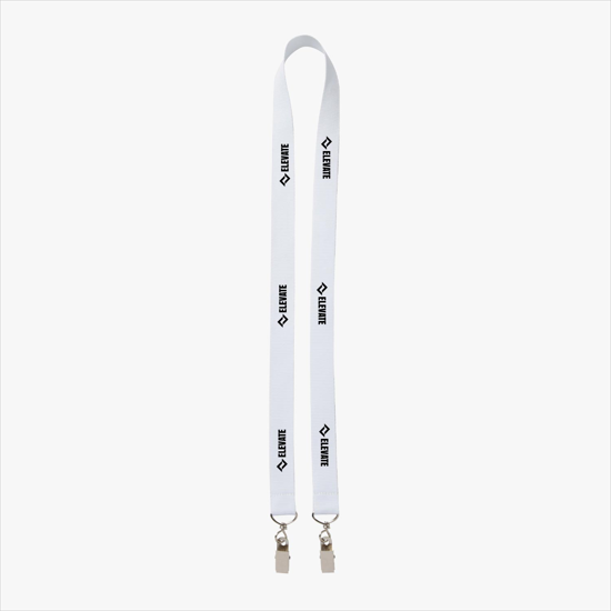 Plan Ahead & Save 3/4 Double-End Polyester Lanyard w/Double Swivel Bulldog Clip