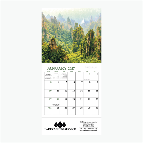 Mini Wall Calendar - Glorious Getaways