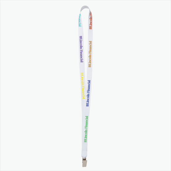 Plan Ahead & Save - 5/8 Economy Poly-Dye Full-Color Printed Lanyard w/Non-Swivel Bulldog Clip