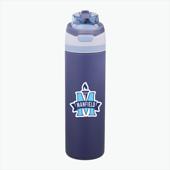 28 oz Elvin Recycled Bottle with Dual Function Lid - Full Color