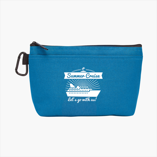 Clear Clip Caddy Zipper Pouch