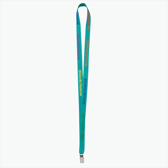 Plan Ahead & Save - 5/8 Economy Poly-Dye Full-Color Printed Lanyard w/Non-Swivel Bulldog Clip