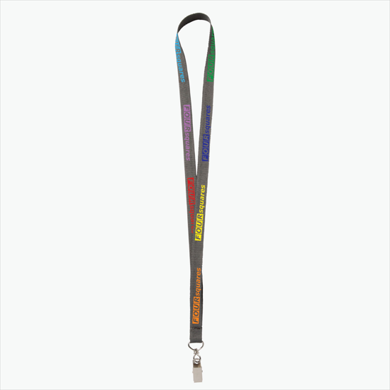 Plan Ahead & Save - 5/8 Economy Poly-Dye Full-Color Printed Lanyard w/Swivel Bulldog Clip