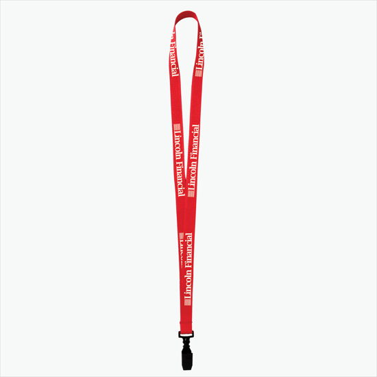Plan Ahead & Save 5/8 Polyester Lanyard - Plastic Bulldog Clip