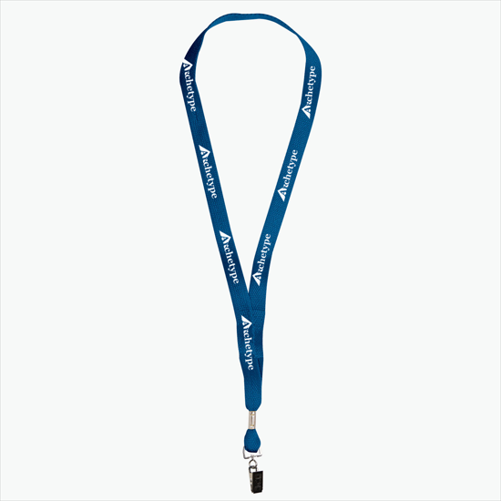 5/8 One Ply Cotton Lanyard - Swivel Bulldog Clip