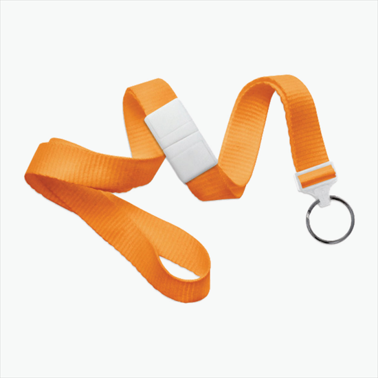 5/8 Breakaway Polyester Lanyard - Blank - Split Ring