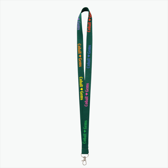 Plan Ahead & Save - 3/4 Economy Poly-Dye Full-Color Printed Lanyard w/Lobster Claw