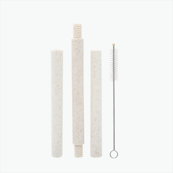 Wheat Reusable Straw Kit in Case - 24-Hour Production