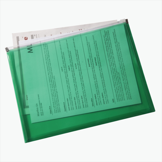 Poly Zip Envelope with Gusset - Blank