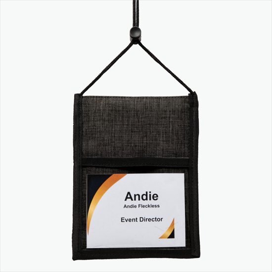 Crosshatch Neck Wallet - Blank