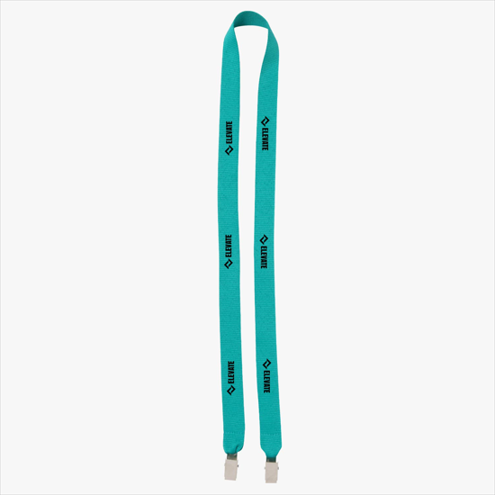 Plan Ahead & Save 3/4 Double-End Polyester Lanyard w/Double Non-Swivel Bulldog Clip