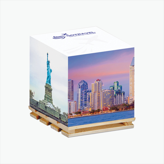Post-it® Custom Printed Notes Cube - 3 3/8 x 3 3/8 x 3 3/8 Full Cube - Full Color
