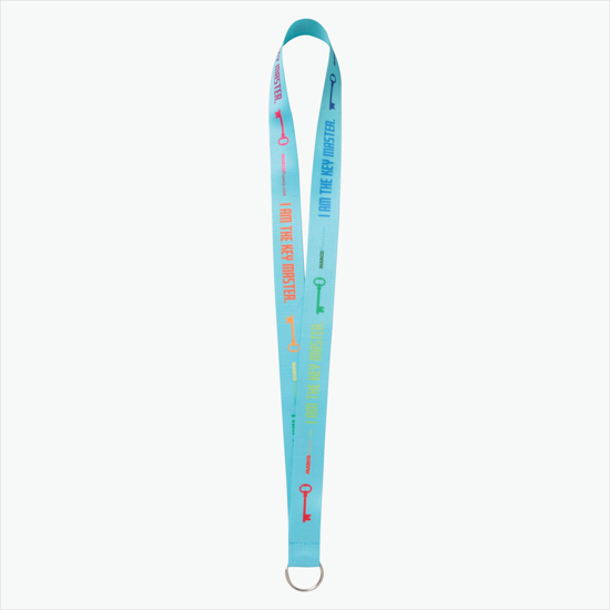 Plan Ahead & Save - 1 Economy Poly-Dye Full-Color Printed Lanyard w/Key Ring