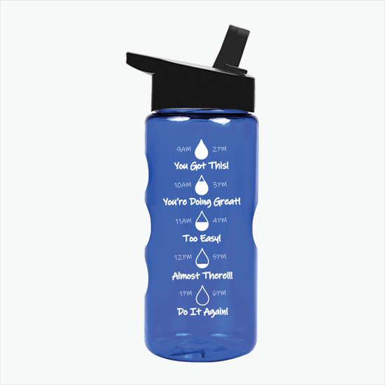 22 oz Tritan Mountain Bottle with Flip Straw Lid