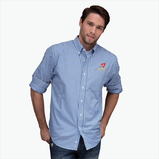 Easy-Care Gingham Shirt - Men's