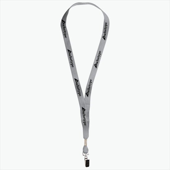 5/8 One Ply Cotton Lanyard - Swivel Bulldog Clip