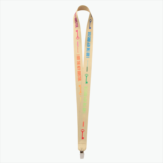 Plan Ahead & Save - 1 Economy Poly-Dye Full-Color Printed Lanyard w/Non-Swivel Bulldog Clip