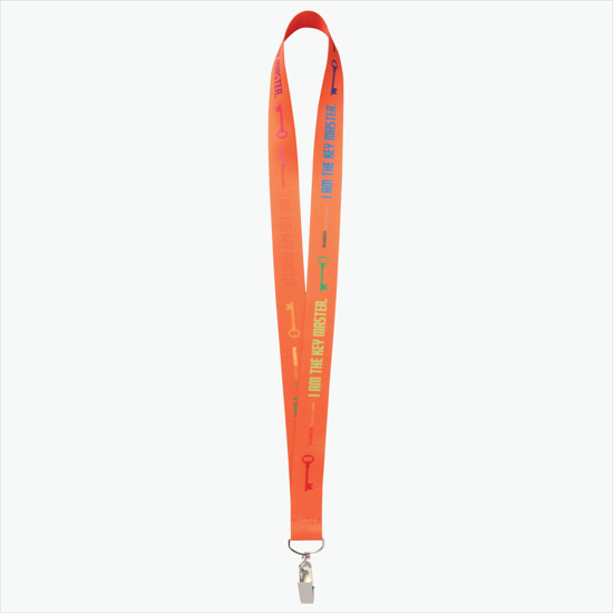 Plan Ahead & Save - 1 Economy Poly-Dye Full-Color Printed Lanyard w/Swivel Bulldog Clip
