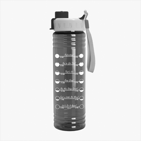 24 oz Slim Fit Water Bottle with Quick Snap Lid