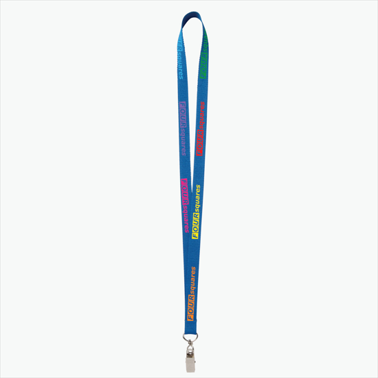 Plan Ahead & Save - 5/8 Economy Poly-Dye Full-Color Printed Lanyard w/Swivel Bulldog Clip
