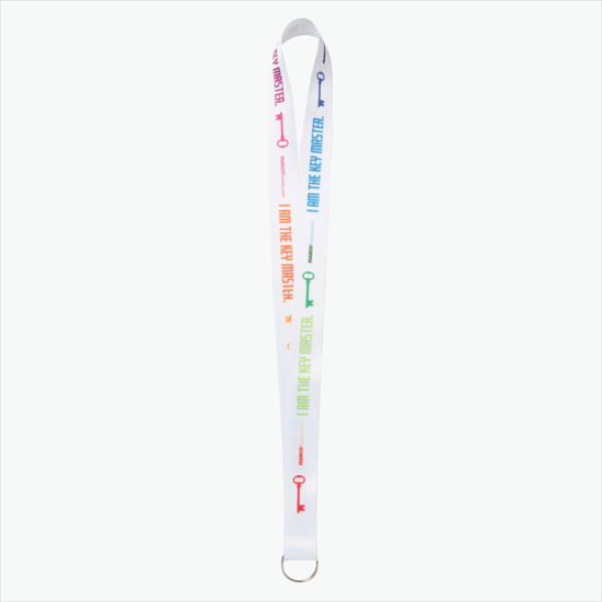 Plan Ahead & Save - 1 Economy Poly-Dye Full-Color Printed Lanyard w/Key Ring