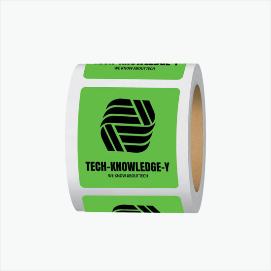 Adhesive Roll Labels - 2 Square - Roll of 1000