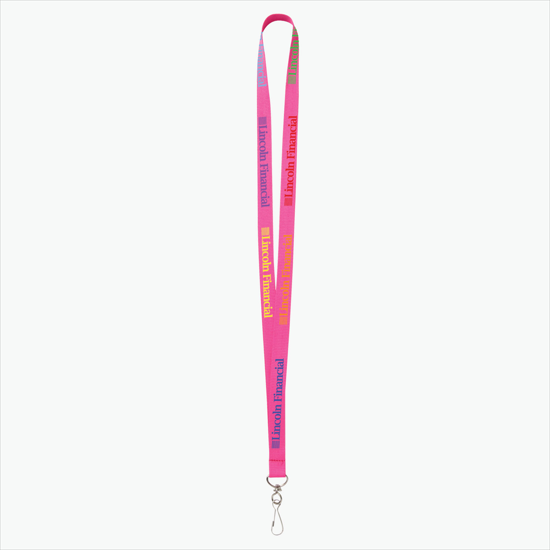 Plan Ahead & Save - 5/8 Economy Poly-Dye Full-Color Printed Lanyard w/J-Hook