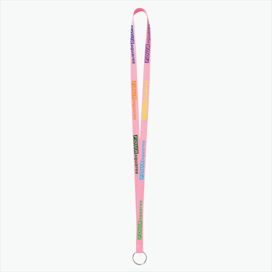 Plan Ahead & Save - 5/8 Economy Poly-Dye Full-Color Printed Lanyard w/Key Ring