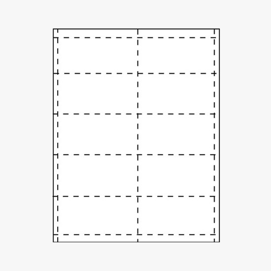 Blank Laser Ticket Stock - 2 x 4 - Pack of 500 Tickets