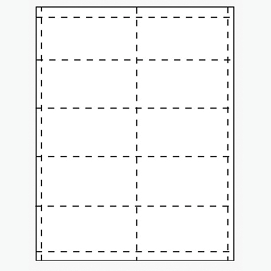 Blank Laser Ticket Stock - 2 x 4 - Pack of 500 Tickets
