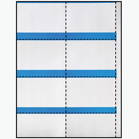 Blank Laser Insert Stock - 2 1/2 x 4 - Colors - Pack of 500 Inserts