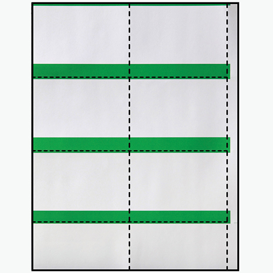 Blank Laser Insert Stock - 2 1/2 x 4 - Colors - Pack of 500 Inserts