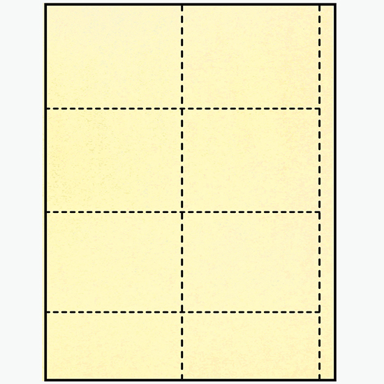 Blank Laser Insert Stock - 2 1/2 x 4 - Colors - Pack of 500 Inserts