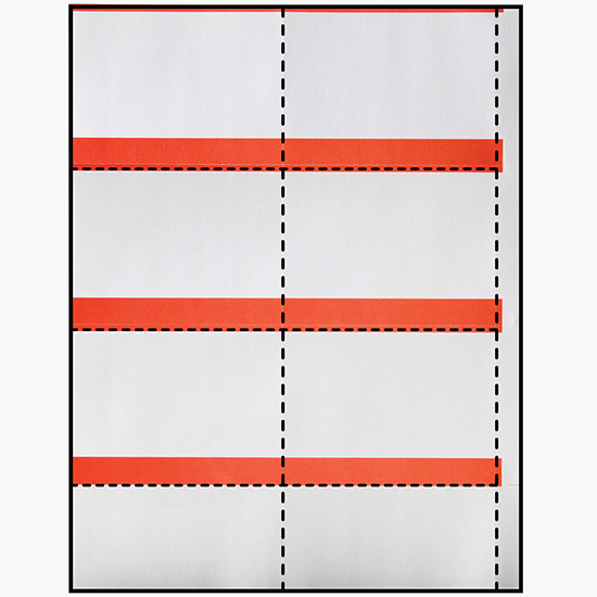 Blank Laser Insert Stock - 2 1/2 x 4 - Colors - Pack of 500 Inserts
