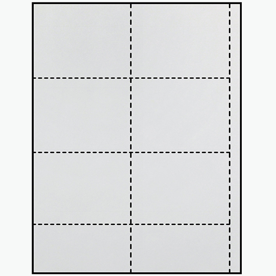 Blank Laser Insert Stock - 2 1/2 x 4 - Colors - Pack of 500 Inserts