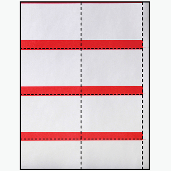 Blank Laser Insert Stock - 2 1/2 x 4 - Colors - Pack of 500 Inserts