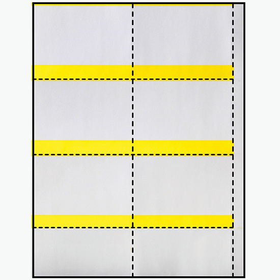 Blank Laser Insert Stock - 2 1/2 x 4 - Colors - Pack of 500 Inserts