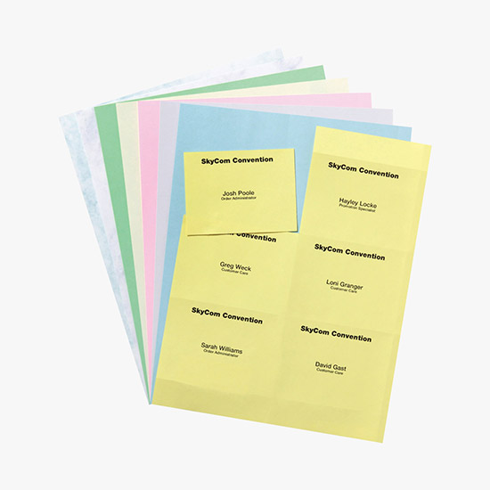 Classic Blank Insert Stock - 3 x 4 - Colors - Pack of 500 Inserts