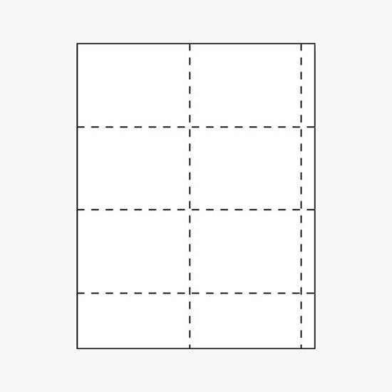 Premium Printed Laser Insert Stock - 3 x 4 - White - Pack of 500 Inserts